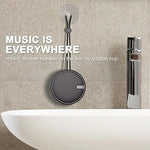 Waterproof Shower Bluetooth Speaker, Clear Sound, TF Card, Suction Cup - Black