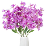 5Pcs Bougainvillea Artificial Flowers 31.5Inch Fake Long Stem Flowers Light Purple Faux Bougainvillea For Vase Table Wedding Home Office Garden Decor(Light Purple)
