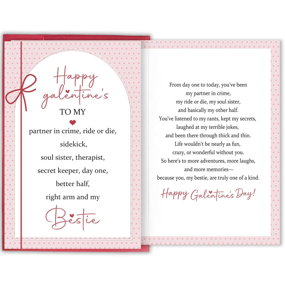 Funny Galentine'S Day Card For Best Friend, Soul Sister, Humorous Galentines Gift Idea For Women, Happy Galentine'S To My Bestie