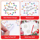 Merry Christmas Gift Stickers,120Pcs 2Inch Christmas Envelope Seal Label Sticker,Self-Adhesive Merry And Bright Stickers,Light Design Xmas Holly And Jolly Sticker,Happy Holiday Sticker For Card