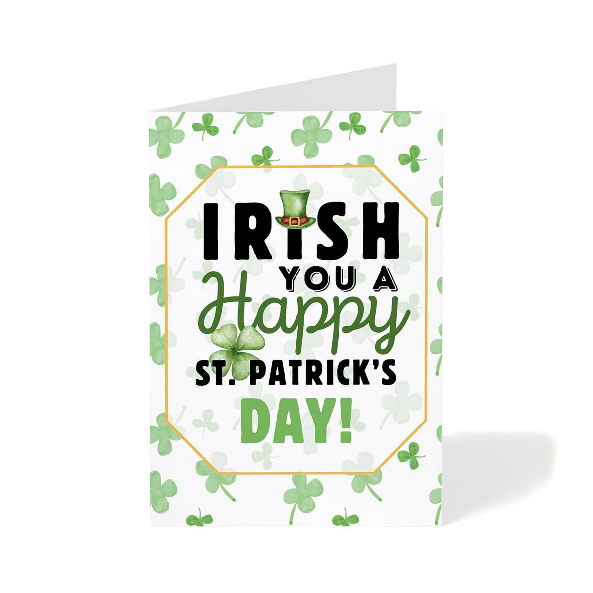 St. Patrick'S Day Greeting Cards, Irish Blessing Cards, 5"X7" Folded Card W/Envelope, Single Card, Made In Usa By A Small Family Business (Irish You...)