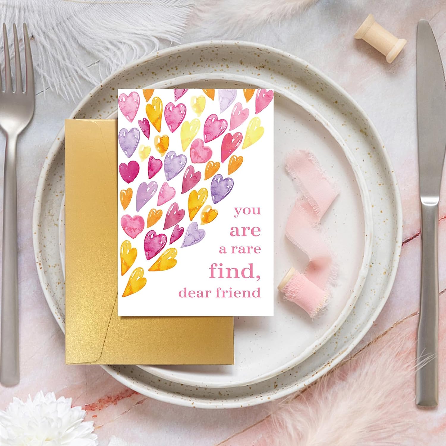 Heartfelt Birthday Card For Best Friend, Valentines Day Card For Bestie, Happy Galentines Day Card For Bff, Heart Friendship Card