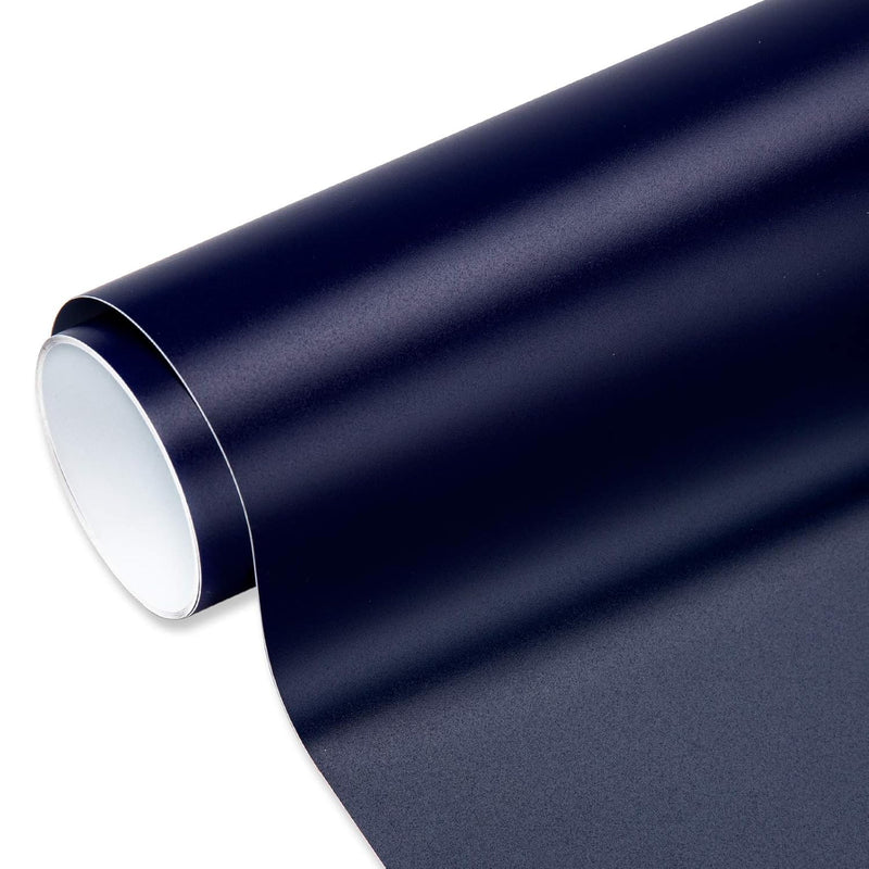 Matte Navy Blue Permanent Adhesive Vinyl Roll 12"X10Ft For Bottle And