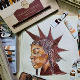 Melanin Series Skin Tone Acrylic Paint Set (12 Tubes) – Student-Grade & Pre-Mix Inclusive Skin Colors - Creamy Matte Finish - For Students, Educators & Emerging Artists (12Ml Each)