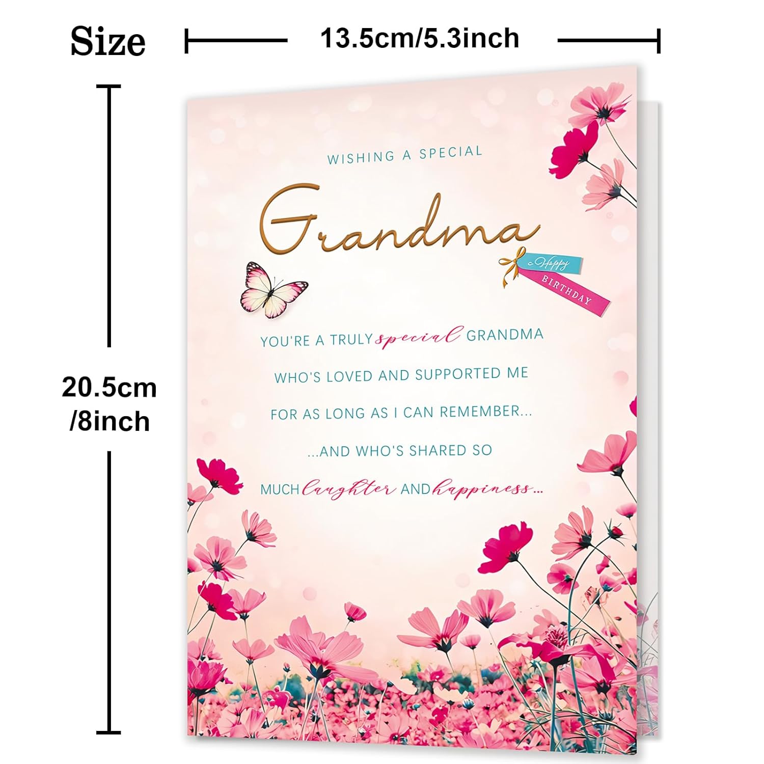 Grandma Birthday Card?Happy Birthday Card & Gift For Grandma