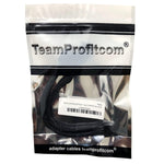 Dual 6 Pin Female To 8 Pin Male Gpu Power Adapter Cable Braided Sleeved 9 Inches