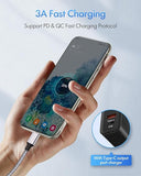 2 Pack 4FT 60W USB C to USB C Cable Fast Charging Cord for iPhone Samsung Pixel