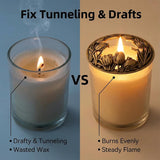 Jar Candle Toppers Scented Candles Cover, Candle Accessories Home Decor Gifts For Women, Help Burn Melt Evenly (Tulip Bronze)