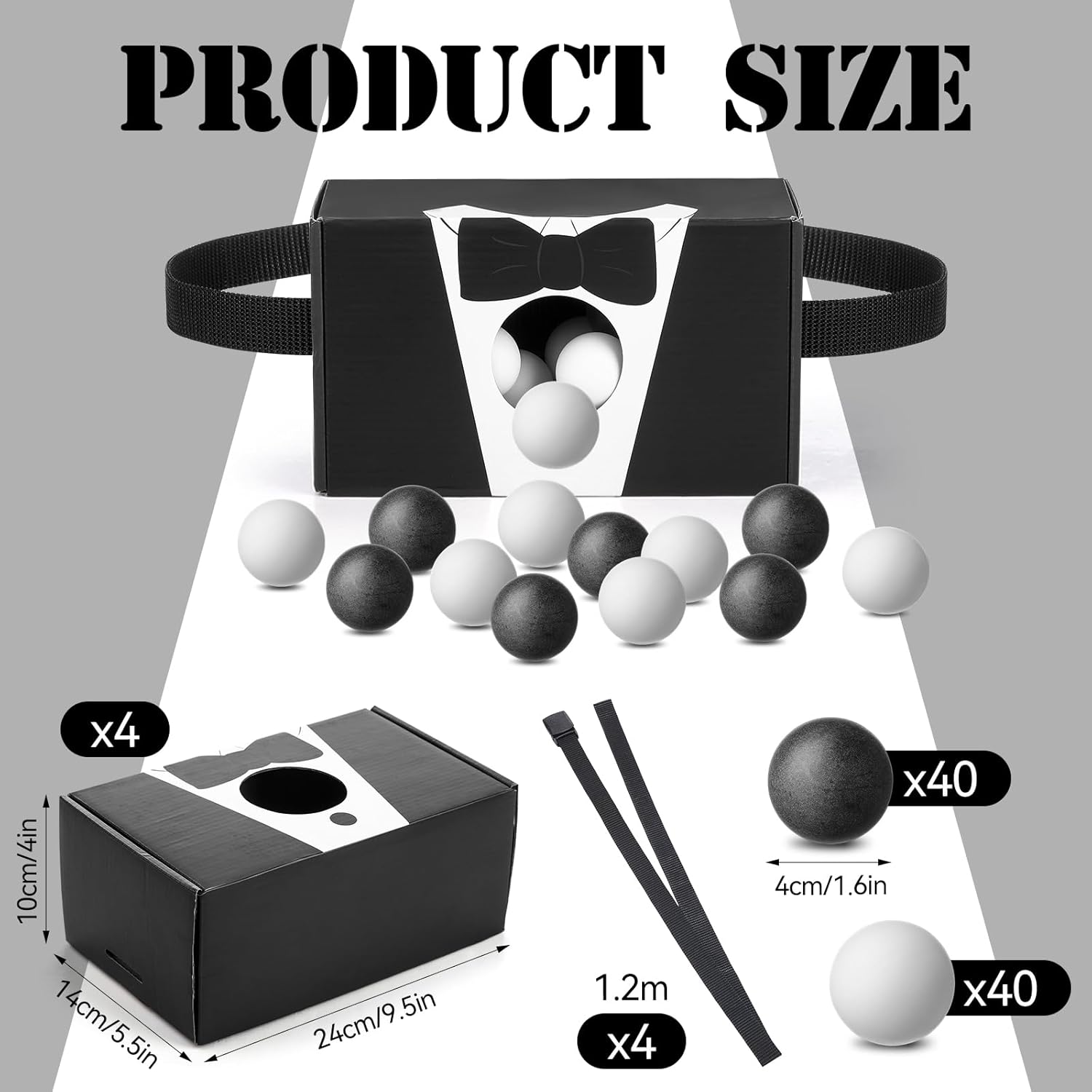 4 Pack Bachelorette Party Game Shaking Swing Balls Set Wedding Bridal Shower Games Includes 4 Set Strap Shake Box And 80 Balls Funny For Party Favors Bachelorette