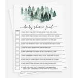 50 Baby Shower Family Feud (50-Cards) Fun Game Activity, Gender Neutral Boy Or Girl, Baby It’S Cold Outside Winter Wonderland Forest Decorations