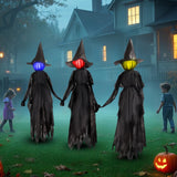 6 FT Witch Halloween Decorations Outdoor Yard Decor, Set of 3