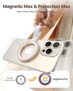 MagSafe Magnetic Phone Grip & Kickstand for iPhone 15/14/13/12, Rosegold