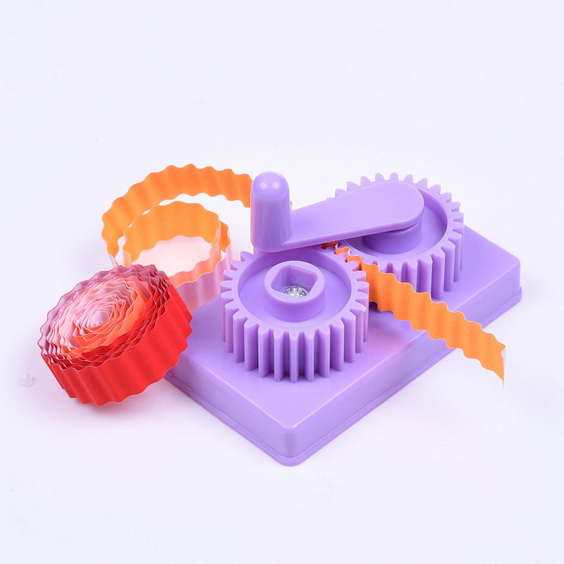 Purple Hand-Operated Quilling Crimper, Paper Slip Wave Shape Making Tool Diy M