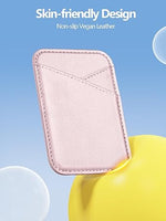 MagSafe Wallet, Ultra-Thin Magnetic Card Holder for iPhone 15/14/13/12, Pink