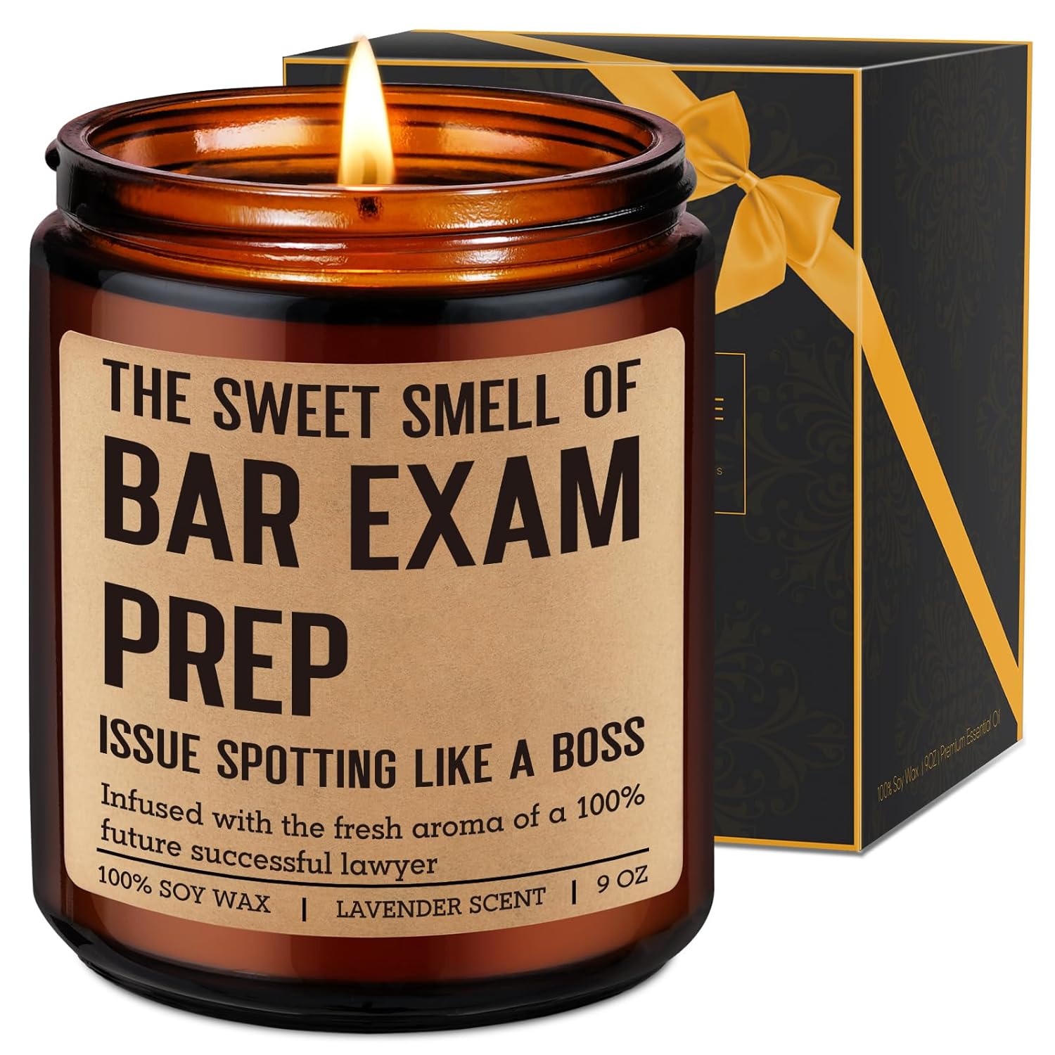 Candle, Future Lawyer, Bar Exam Prep Gifts, Studying For The Bar, Law School Essentials, Graduation Gifts For Law Student, Graduate, New Grad - Funny Future Lawyer Presents For Women Men