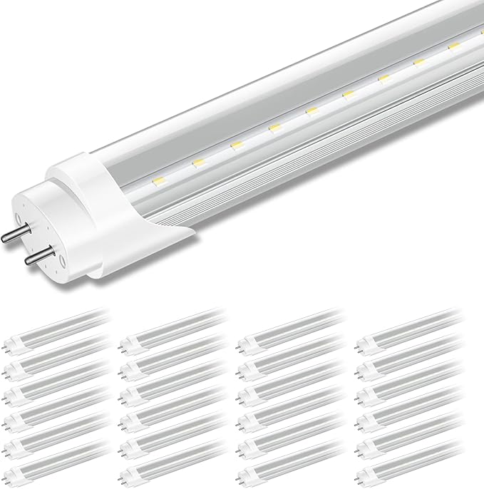 24 Pack 4FT T8 LED Bulbs Type B 6000K Daylight Ballast Bypass Dual Ended Fluorescent Replacement