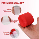 6 Rolls Crepe Paper Streamers 492Ft Pack Of Red White And Pink Streamers Party Decorations For Valentine'S Mother'S Day, Birthday & Baby Shower Diy Craft Paper(1.8 Inch X 82 Ft/Roll)