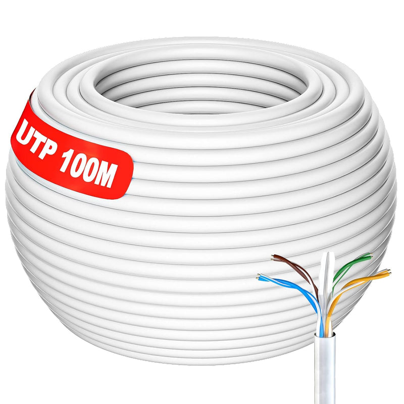 328 Ft/100M Bulk Rj45 Cable Utp Ethernet Cable Outdoor | Cat6, Utp, 23 Awg | D