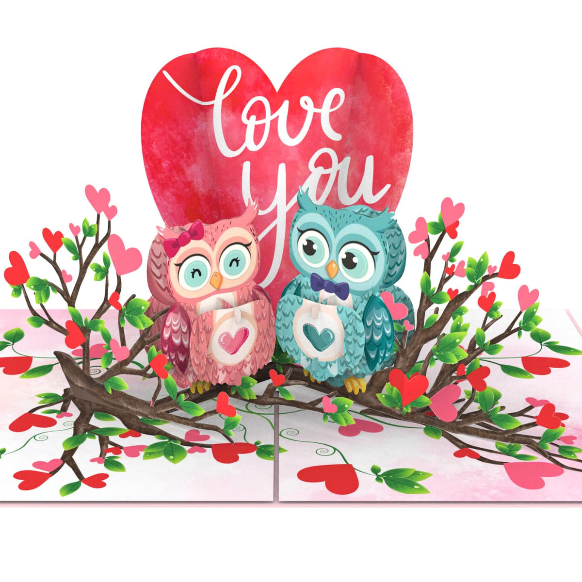 - 3D Owl Valentines Card, Pop Up Valentines Day Card For Wife, Husband, Him, Her, Girlfriend, Boyfriend, Adults | 6X8 In Romantic Valentine Pop Up Cards, Anniversary Cards With Envelope