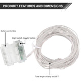 Fairy Lights 16.4Ft 50 Led 16 Color Changing String Lights, Battery Operated With Remote Control Waterproof Twinkle Ligh