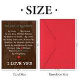 Husband Birthday Card - 5X7 Love Poem Fathers Day Card For Husband Boyfriend With Envelope, Valentines Gifts, Appreciation Gift, Romantic Anniversary Cards For Him Boyfriend