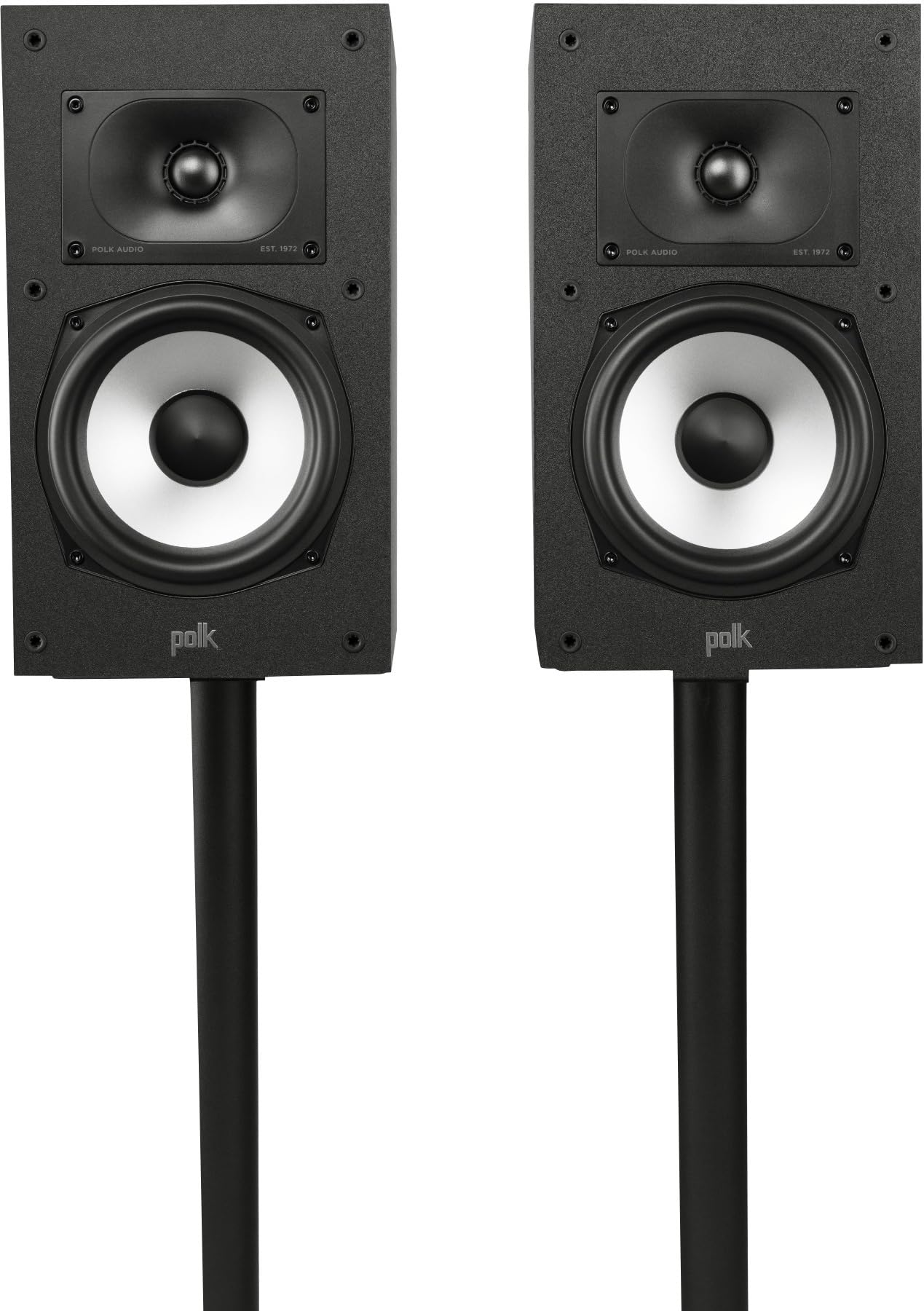 Polk Monitor XT20 Pair of Bookshelf or Surround Sound Speakers - Hi-Res Audio Certified, Dolby Atmos & DTS:X Compatible, 1" Terylene Tweeter & 6.5"