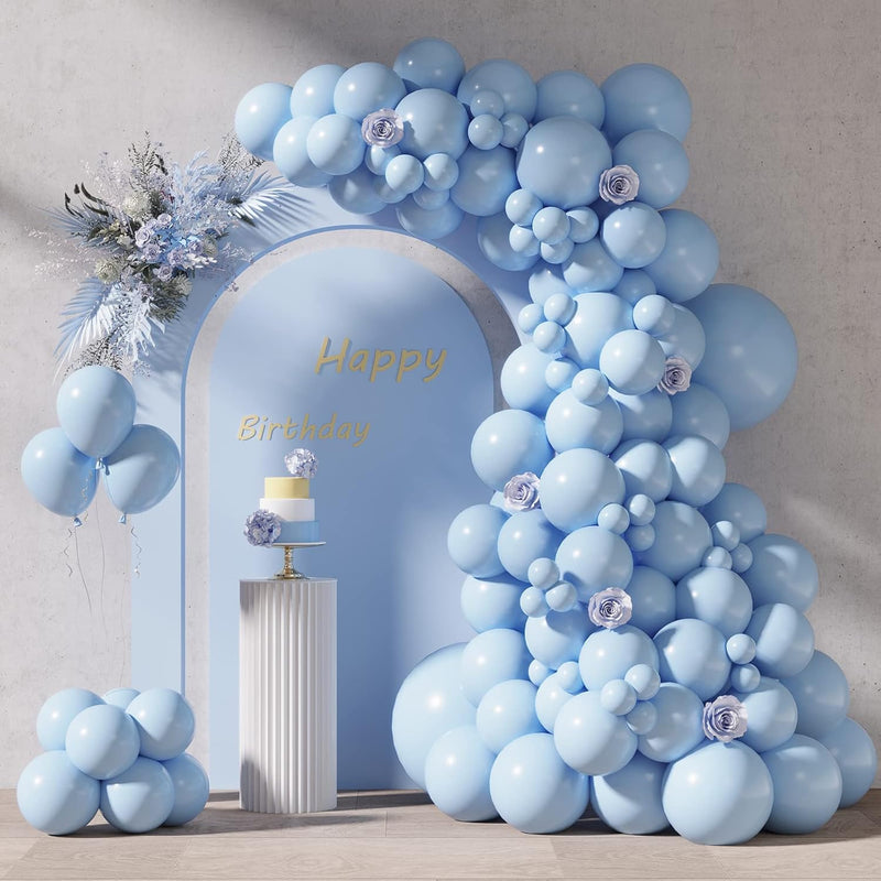 87Pcs Pastel Blue Balloons Different Sizes 18 12 10 5 Inches For Garla