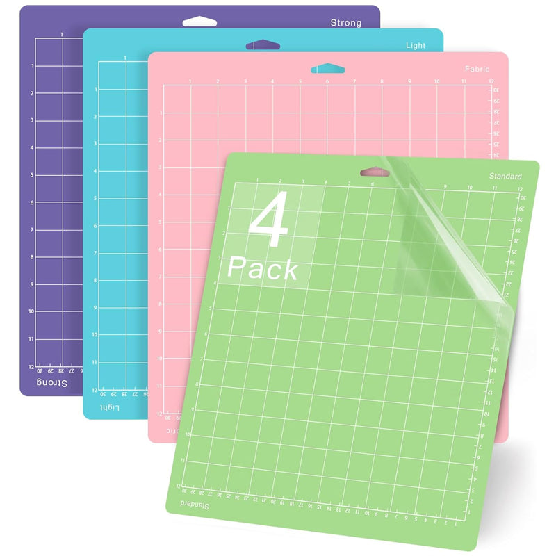 Cutting Mats 12X12 For Cricut Explore One/Air/Air 2/Maker 3/Maker 4 Pack Adhes