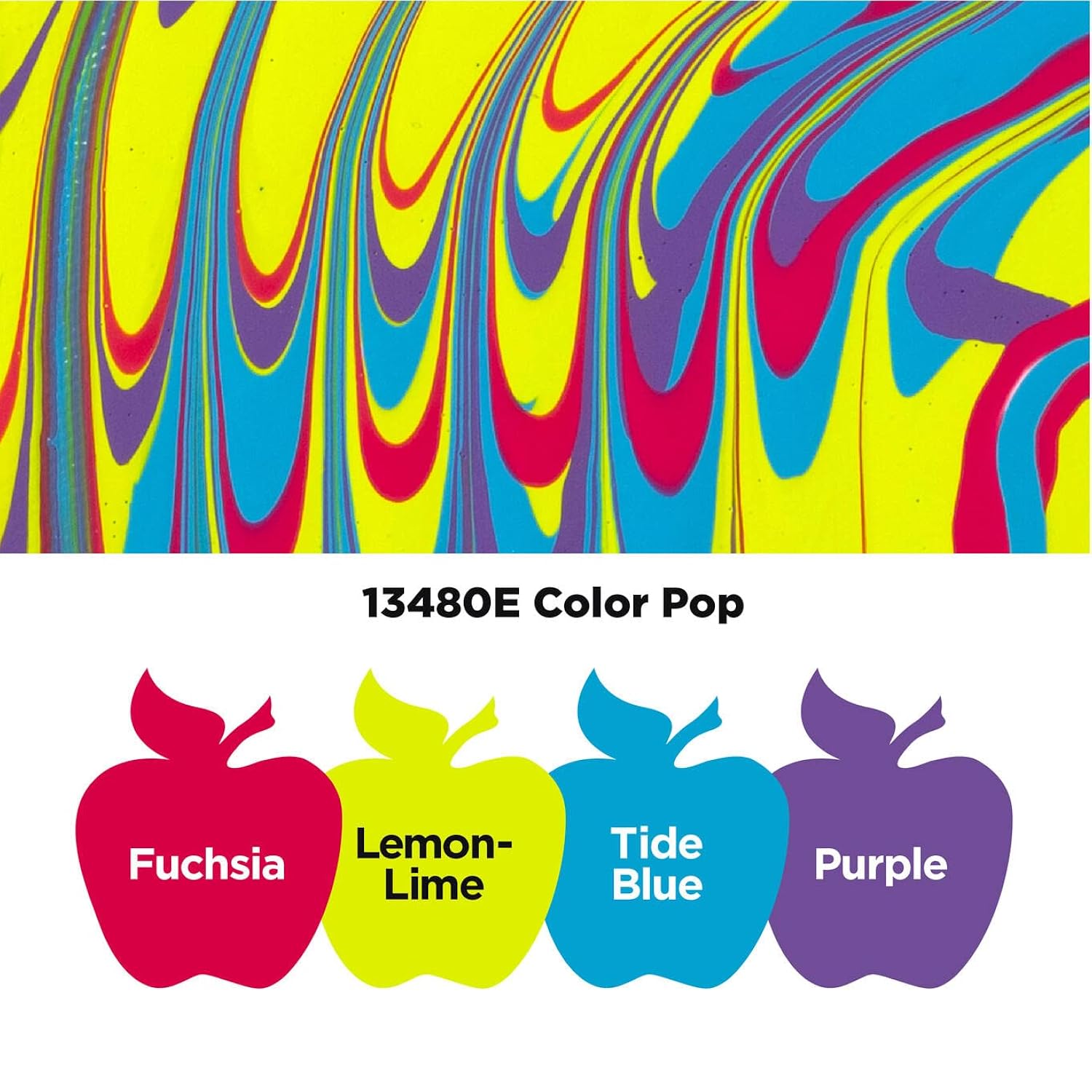 Apple Barrel Color Pop Pre-Mixed Pouring Paint Set, Set of 4 Fluid Ready Pour Paints Perfect for DIY Arts and Crafts Projects, 13480E