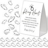Bridal Shower Games Ring Hunt,Minimalist Bridal Shower Decorations,Popular Bridal Shower Game,Engagement Party Games,Bridal Shower Favors,Plastic Rings For Bridal Shower Game(J5)