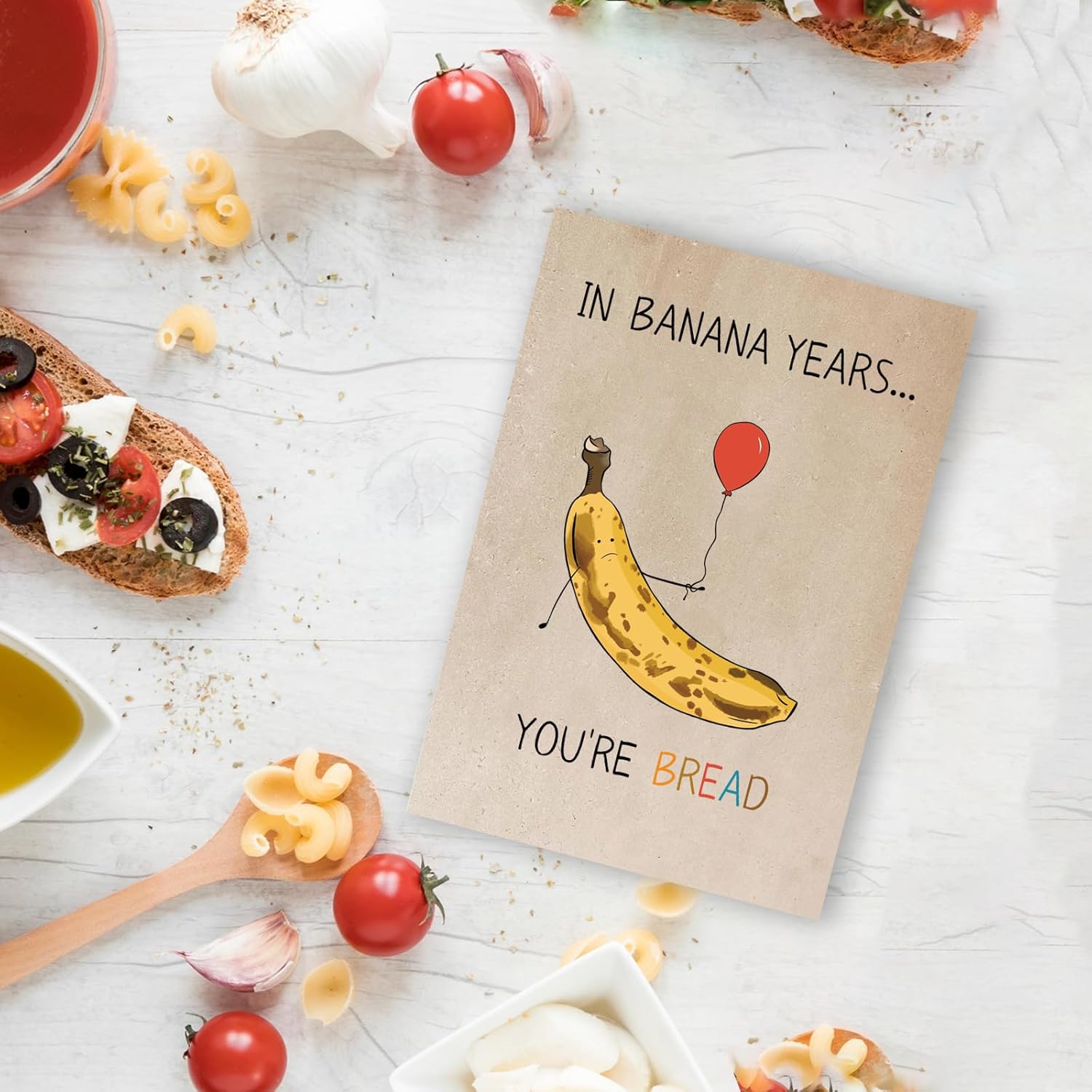 Hilarious Banana Bread Birthday Card, Funny Birthday Card For Dad Mom Grandpa Grandma Best Friend Bestie, Humorous Getting Older 60Th 70Th Bday Cards.