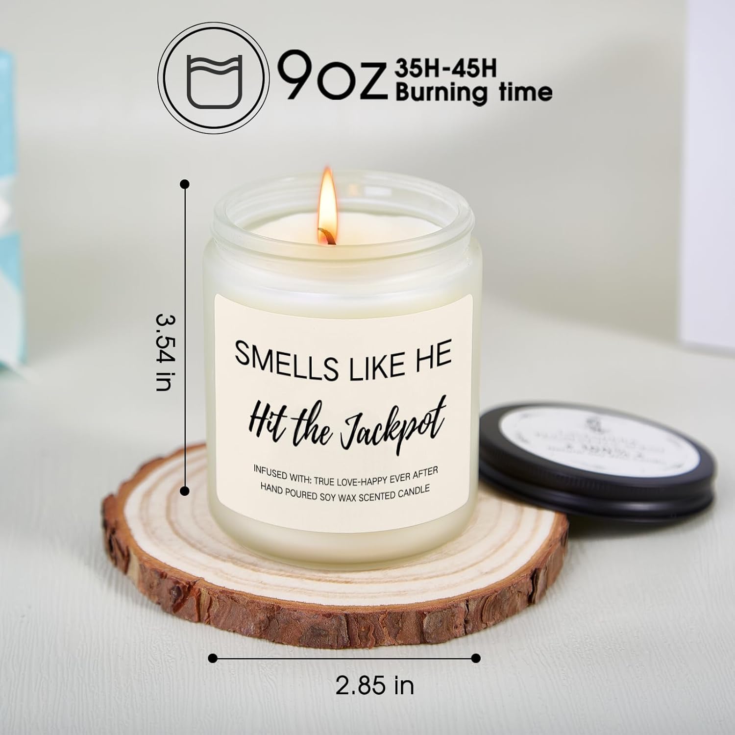 Bridal Shower Gifts For Bride, Bride To Be Engagement Gifts For Women, Bachelorette Wedding Gift For Couples Jackpot Scented Jar Candle For Home Relaxing Aromatherapy