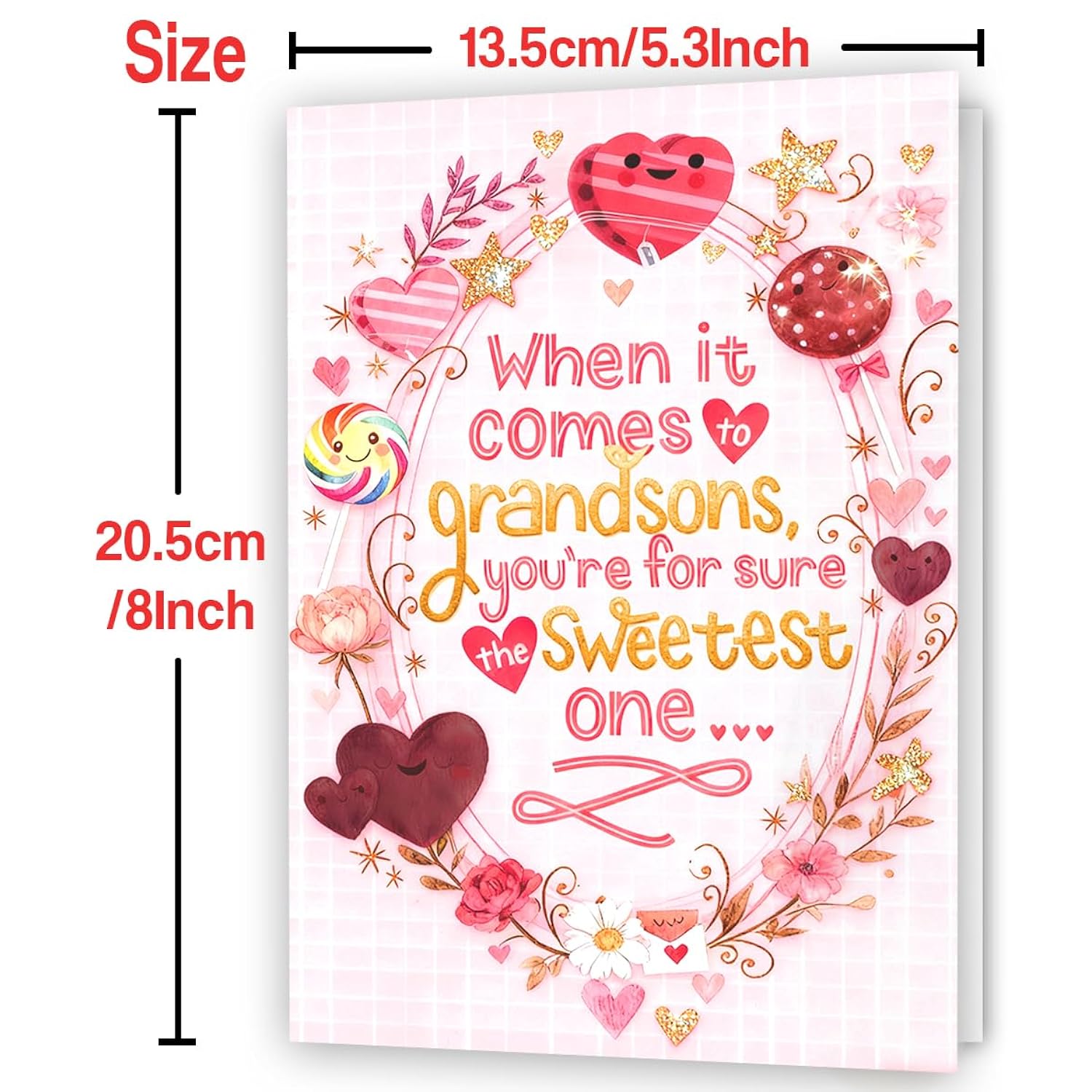 Lovely Valentines Day Card For Grandson,Valentines Day Gift From Grandma Grandpa Grandparents