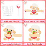 36Pcs Valentines Day Cards For Kids Classroom, Valentine’S Day Candy Holder Gifts Cards For Classroom Exchange Activity, Kids Valentine Exchange Candy Card For Class Party, 12 Animals Designs