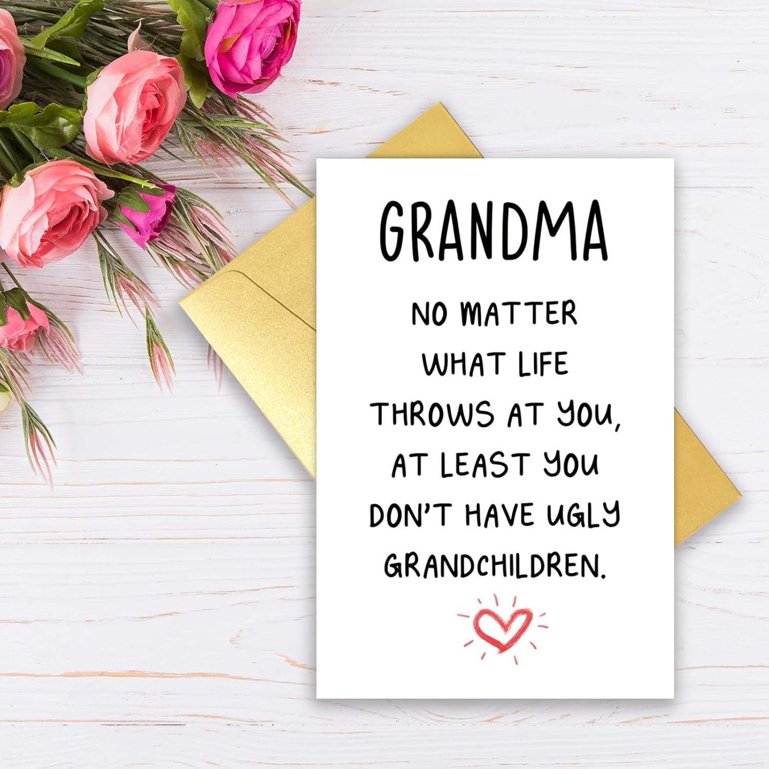 Funny Mothers Day Card Gifts For Grandma Nana Grandmother, Humor Grandma Birthday Card, Cool Gag Unique Funny Gifts Ideas From Grandson Granddaughter