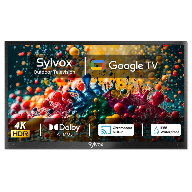 65" Smart Outdoor TV, 4K Weatherproof, IP55, 1000 nit, Google TV, Deck Pro 2.0