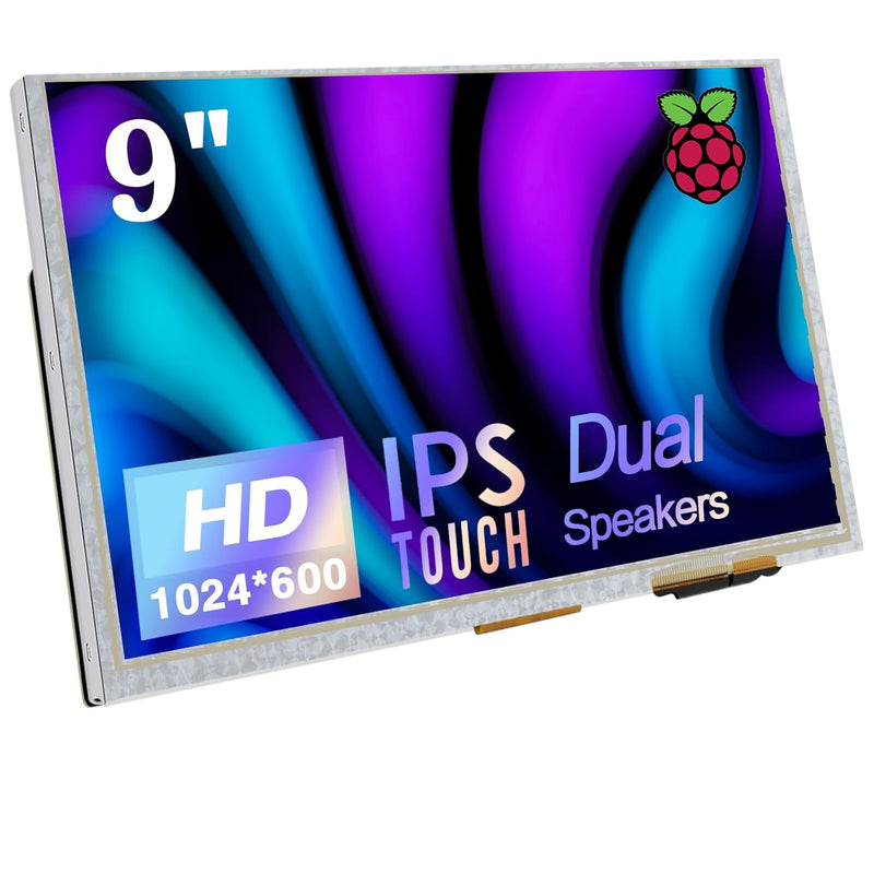 9 Inch Touch Screen Monitor With 1024X600 Ips Screen Mini Monitor For Raspberr