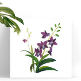Purple Orchid With Deepest Sympathy Card, Condolences Greeting Card For Loss Of Mother, Father, Pet, Quilling Quilled Card With Envelop For Grief And Loss, Thinking Of You (Purple Orchid)
