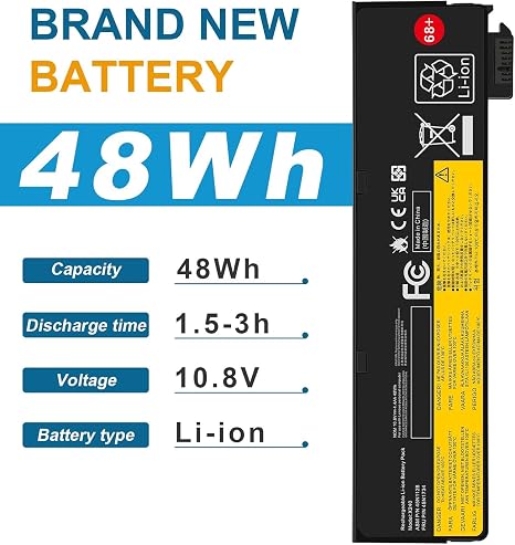 Lenovo ThinkPad 48WH 68+ Laptop Battery Replacement for T440 T450 T460 X240 45N1127