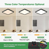 6 Pack 12 Inch Square LED Ceiling Lights 2500LM 3CCT Flush Mount Fixtures