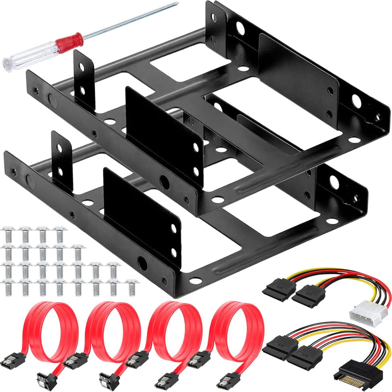 2.5" To 3.5" Ssd/Hdd Mounting Bracket Hard Drive Adapter Metal Bracket Kit - L