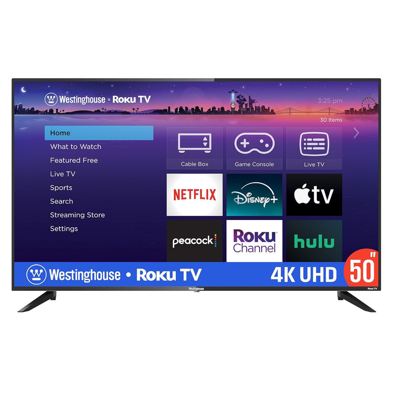 Westinghouse 50" Roku Smart TV, 4K UHD LED, Wi-Fi, Alexa, Google, HomeKit