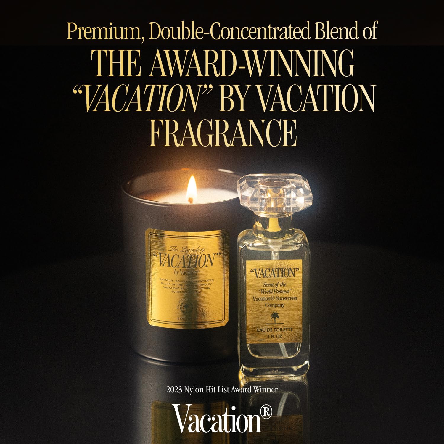 Perfume Scented Candle By Sunscreen – Coconut Vanilla, Premium Soy Wax, 50-Hour Burn, Luxury Home Fragrance Gift, Enhanced Design & Formula, 6 Oz