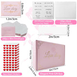 200Pcs Mini Greeting Cards Notes For Him Her Valentines Card For Him Heart Sticky Notes Valentines Day Gift For Her Cute Stuff Long Distance Relationship Gifts Anniversary For Boyfriend Girlfriend