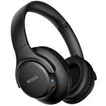 Bluetooth Over-Ear Headphones, 65H Playtime, Foldable, Deep Bass, Mic, HiFi Sound