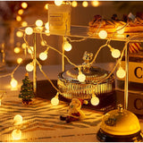 Globe String Lights, 10Ft 20 Led Usb Powered Globe Fairy String Lights Warm White For Birthday Party Wedding Christmas H