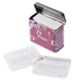 Scripture Devotional Cards For Women: Joy In His Presence – 150 Classic Devotion Prayer Card Encouraging Bible Verse, 75 Double Sided Cards In Sturdy Storage Gift Tin, Floral Pink