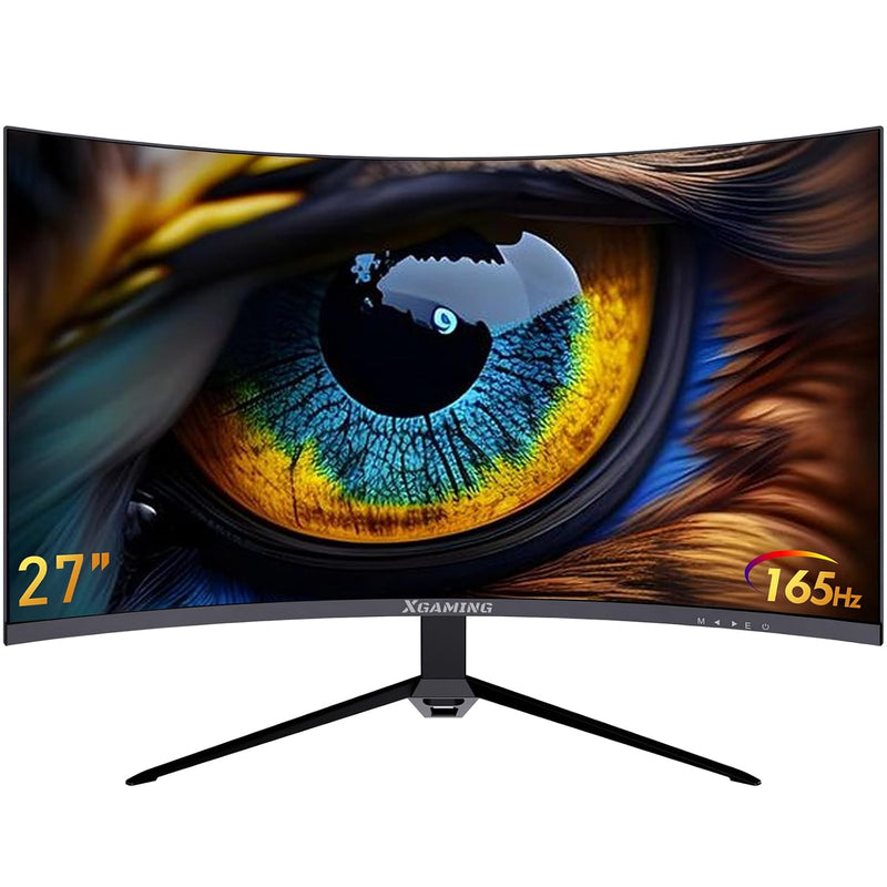 27 Inch Curved Gaming Monitor,Qhd 2560 X 1440 Computer Monitor 144Hz/165Hz,16: