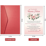 Heartfelt Mothers Day Card For Bonus Mom, Poem Loving Card For Stepmother, Bonus Mom Mothers Day Card From Husband Stepchild, Funny Bonus Mom Thank You Card