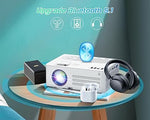 1080P Outdoor Projector with WiFi/Bluetooth & 100" Screen, 4K Support